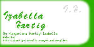 izabella hartig business card